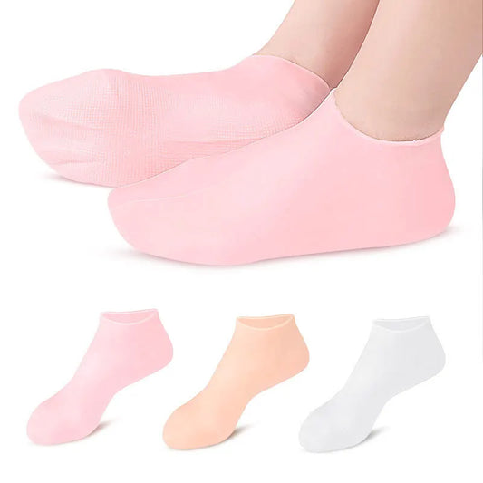 Silicone Moisturizing Gel Heel Socks for Soft, Smooth Feet - Pain Relief and Foot Care Solution